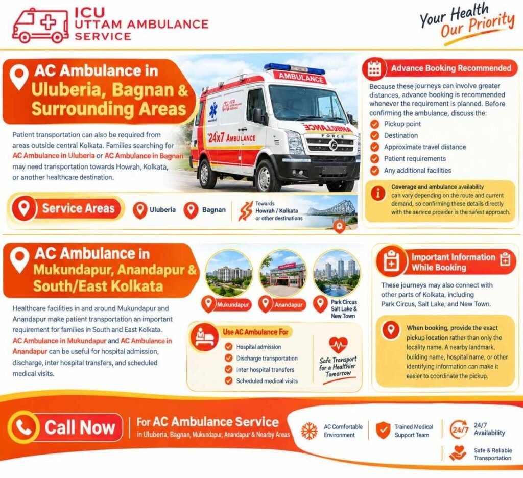 AC Ambulance in Uluberia Bagnan Surrounding Areas
