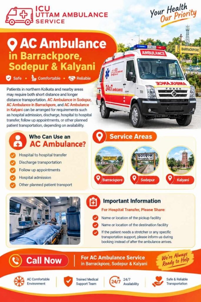 Ambulance in Barrackpore Sodepur Kalyani